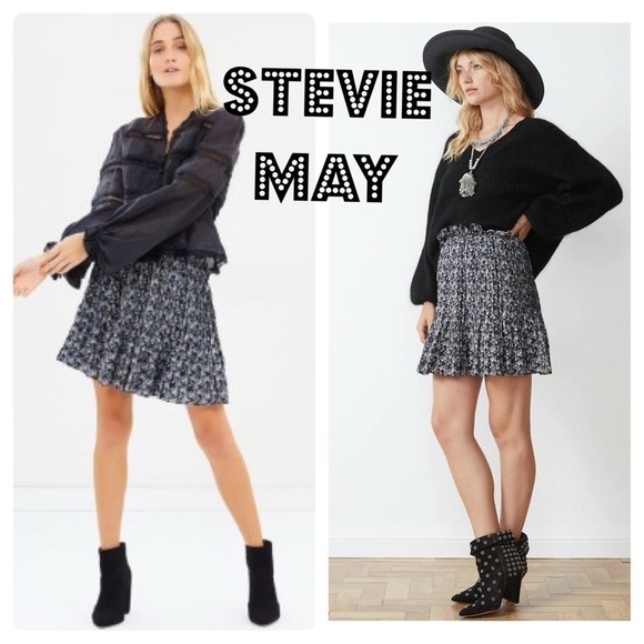Stevie May Acacia Skirt rose ruffle metallic boho - Picture 1 of 11